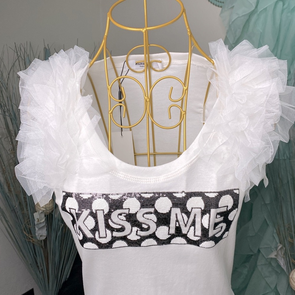 Kiss Me Ruffle Shoulder Top - Picture 4 of 5